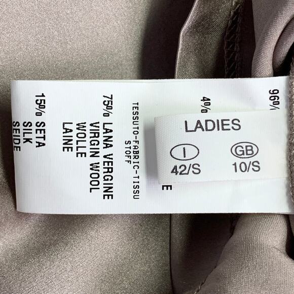 FABIANA FILIPPI Size S Grey Silk Blend Contrast Trim Tank Casual Top - Picture 5 of 7